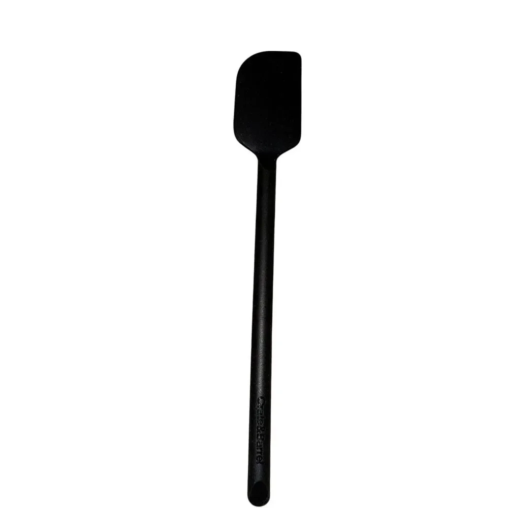 Crate And Barrel Black Silicone Baking Spatula Cooking Serving‎